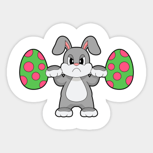 Rabbit Easter Easter egg Dumbbell Sticker